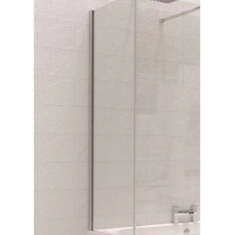 Kudos Ultimate 2 10mm Bathscreen Wall Post Pack Brushed Nickel