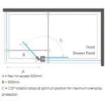 Kudos Ultimate 2 10mm Fold Away Deflector Panel Right Hand Chrome