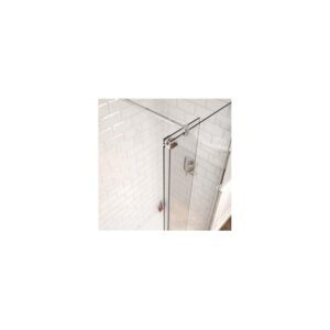 Kudos Ultimate 10mm Fold Away Deflector Panel 300mm Right Hand Brushed Nickel