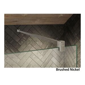 Kudos Ultimate Front Panel Fixing Kit Brushed Nickel