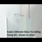 Kudos Ultimate Glass to Ceiling Stabilising Bar 600mm Brushed Brass