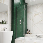 Kudos Inspire 2 Panel In-Fold Bath Screen Left Hand Hinged 8mm Chrome