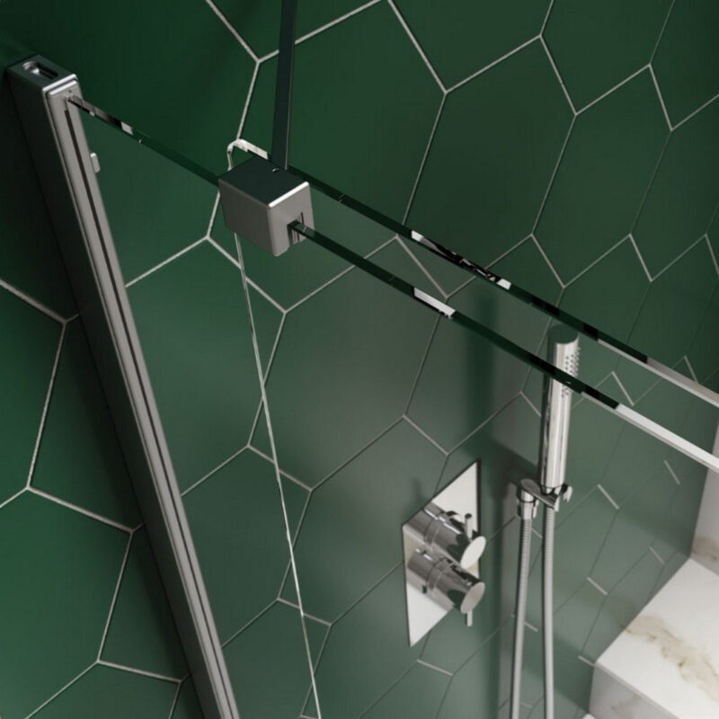 Kudos Inspire 2 Panel In-Fold Bath Screen Left Hand Hinged 8mm Chrome