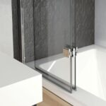 Kudos Inspire 2 Panel In-Fold Bath Screen Left Hand Hinged 6mm Chrome