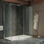 Kudos Ultimate 500mm Glass Panel 8mm & Chrome Wall Post