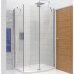 Kudos Ultimate Curved 700mm Wetroom Panel 8mm & Chrome Wall Post
