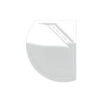 Kudos Connect2 1000 x 810mm Offset Curved Tray Left Hand & Waste