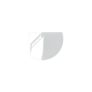 Kudos Connect2 Offset Curved 1000 x 810mm Anti Slip Tray & Waste Left Hand