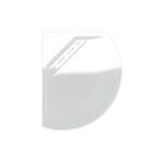 Kudos Connect2 1000 x 810mm Offset Curved Tray Right Hand & Waste