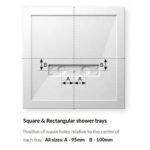 Kudos Connect2 1000 x 900mm Rectangular Shower Tray & Waste
