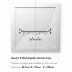 Kudos Connect2 1700 x 900mm Rectangular Shower Tray & Waste