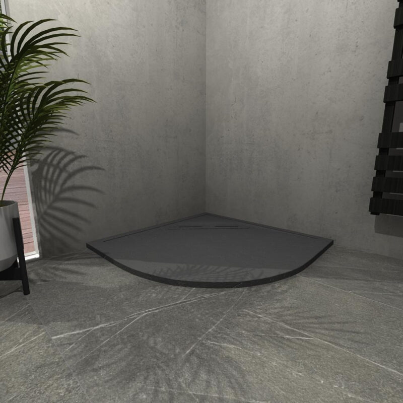 Kudos Connect2 1000 x 1000mm Quadrant Slate Shower Tray & Waste