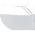 Kudos Connect2 1000 x 900mm Offset Quadrant Tray & Waste Right Hand