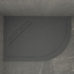 Kudos Connect2 900 x 800mm Offset Quadrant Slate Tray & Waste Left Hand