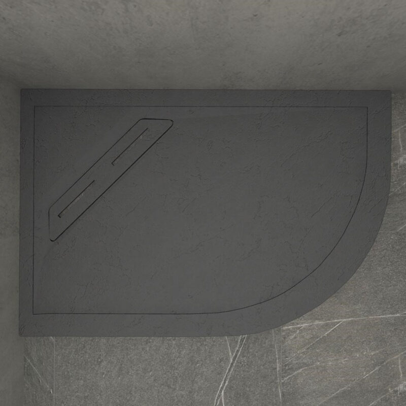 Kudos Connect2 900 x 800mm Offset Quadrant Slate Tray & Waste Left Hand Kudos Connect2 900 x 800mm Offset Quadrant Slate Tray & Waste Left Hand