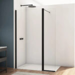 Kudos Divera 1200mm Wetroom / Side Panel Matt Black