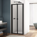 Kudos Divera 760mm Bi-Fold Shower Door Matt Black