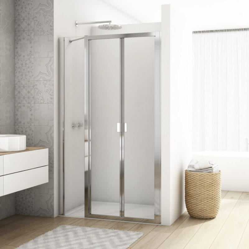 Kudos Divera 800mm Bi-Fold Shower Door Chrome