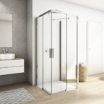 Kudos Divera 800 x 800mm Sliding Corner Entry Shower Enclosure Chrome