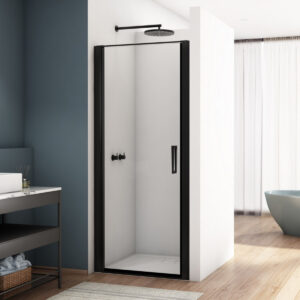 Kudos Divera 900mm Pivot Shower Door Matt Black