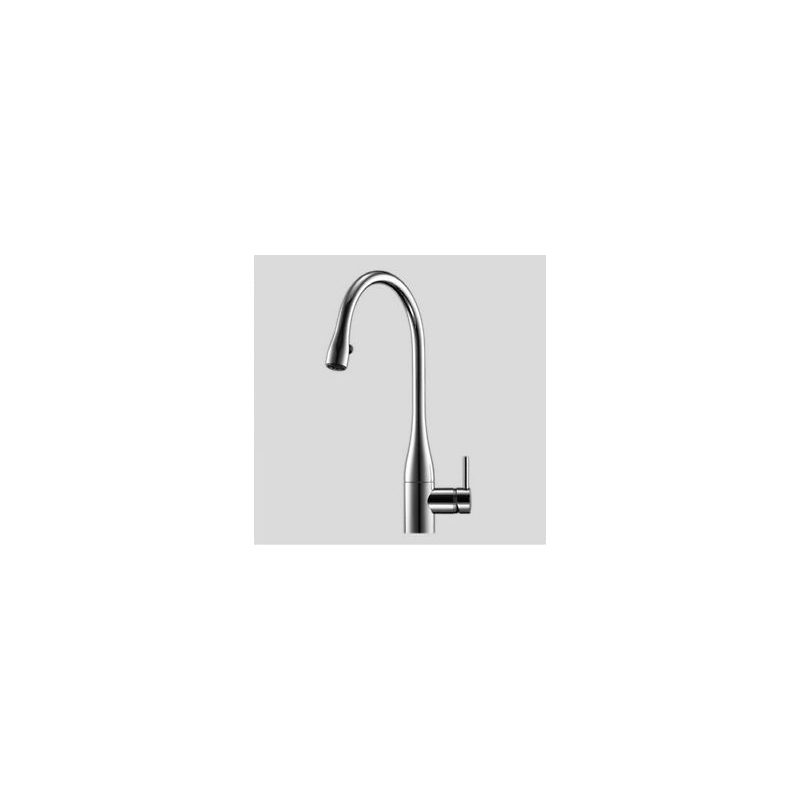 KWC Eve Sink Mixer with Pull-Out Aerator Stainless Steel