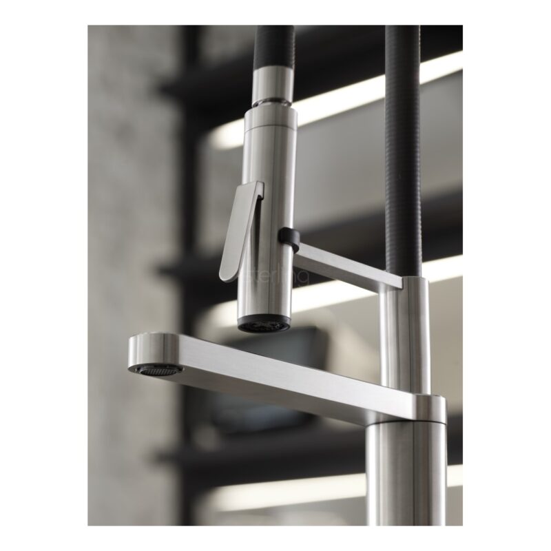 KWC Ono Highflex Kitchen Sink Mixer Tap Stainless Steel