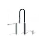 KWC Ono Highflex 3 Hole Sink Mixer with Flexible Spray Chrome
