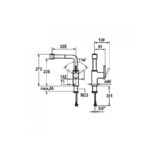 KWC Ava Mono Sink Mixer Tap with Pull-Out Spray Decor Steel