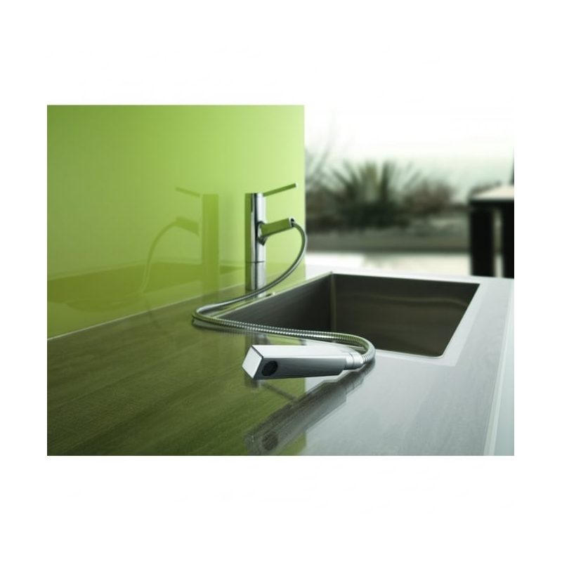 KWC Ava Mono Sink Mixer with Pull-Out Spout Chrome
