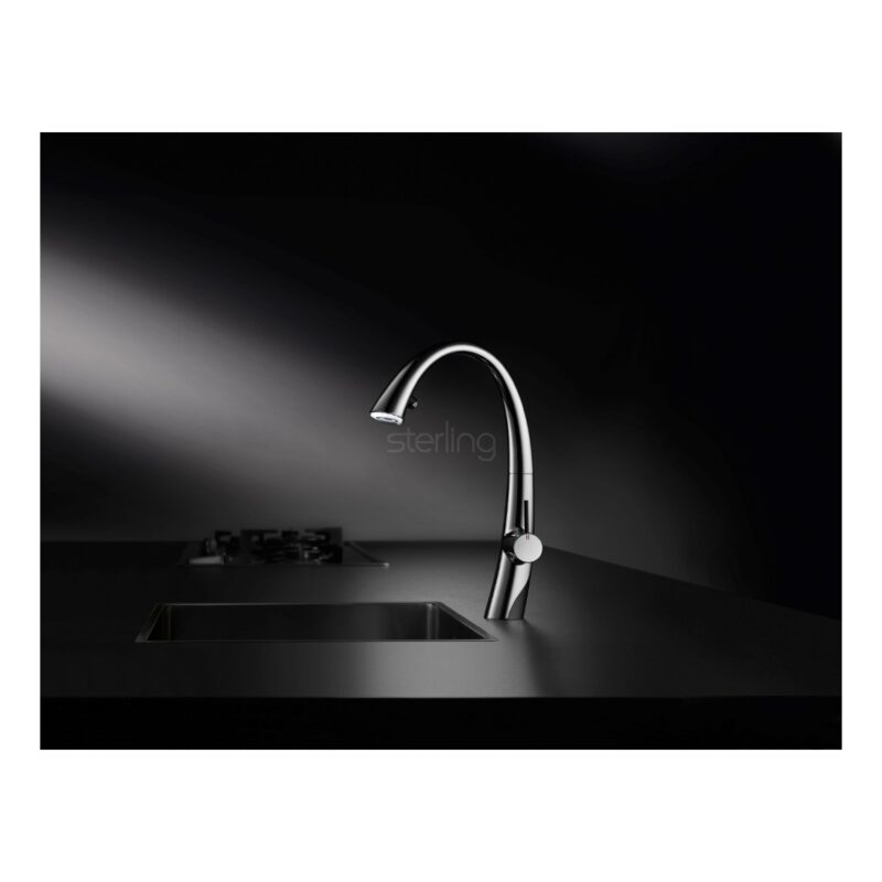 KWC Zoe Single Lever Kitchen Sink Mixer Tap with Pull-Out & Light Chrome