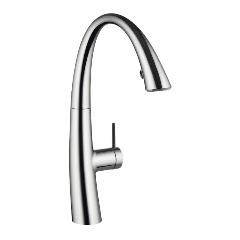 KWC Zoe Single Lever Kitchen Sink Mixer Tap with Pull-Out & Light Chrome
