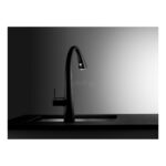 KWC Zoe Single Lever Kitchen Sink Mixer Tap with Pull-Out & Light Matt Black