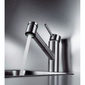 KWC Inox Kitchen Sink Mixer Tap with Pull-Out Stainless Steel