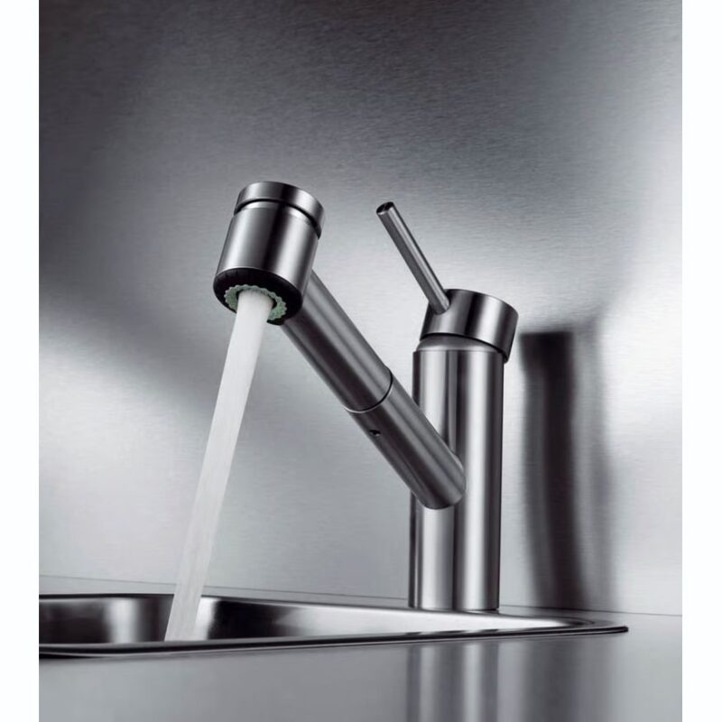 KWC Inox Kitchen Sink Mixer Tap with Pull-Out Stainless Steel KWC Inox Kitchen Sink Mixer Tap with Pull-Out Stainless Steel