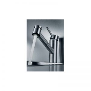 KWC Inox Mono Sink Mixer with Pull-Out Spray Stainless Steel