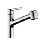 KWC Luna-E Kitchen Sink Mixer Tap with Pull-Out Spray Chrome