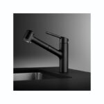 KWC Luna-E Kitchen Sink Mixer Tap with Pull-Out Spray Matt Black