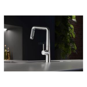 KWC Kio Single Lever Kitchen Sink Mixer Tap with Pull-Out Chrome
