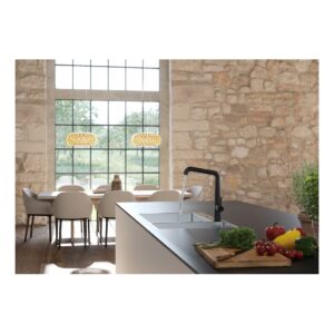 KWC Kio Single Lever Mono Sink Mixer Tap Matt Black