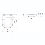 Laufen Meda Soft Close Toilet Seat & Cover White