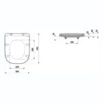 Laufen Meda Slim Soft Close Toilet Seat & Cover White