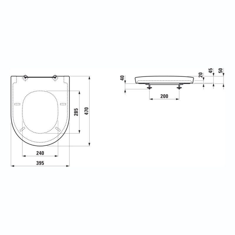 Laufen The New Classic Soft Close Toilet Seat & Cover White