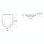 Laufen Pro Antibacterial Toilet Seat & Cover with Stainless Steel Hinges