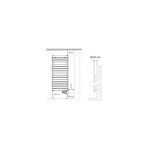 Lazzarini E-Palermo 1213x500mm Anthracite Electric Radiator