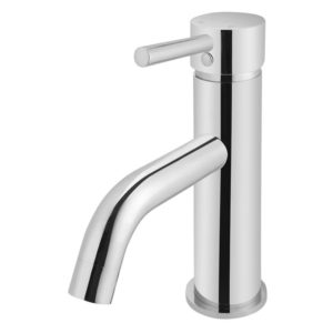 Meir Round Basin Mixer Curved Polished Chrome