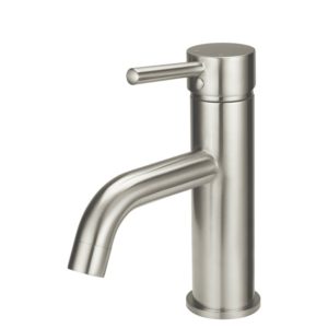 Meir Round Basin Mixer Curved Brushed Nickel