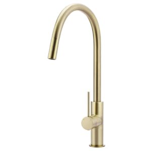 Meir Round Piccola Pull Out Kitchen Mixer Tap Tiger Bronze