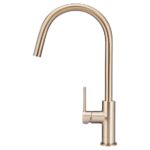 Meir Piccola Pull Out Kitchen Mixer Tap Champagne