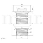 Meir Unslotted Basin Pop Up Waste 32mm PVD Brushed Nickel