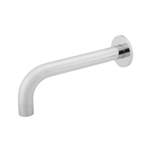 Meir Round Wall Spout for Bath or Basin Polished Chrome